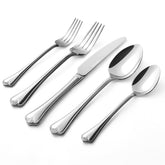 Kingstone juego de cubiertos 40 piezas con acabado espejo, ideal para cenas elegantes.