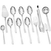 KINGSTONE conjunto para servir de 12 piezas con acabado espejo, ideal para buffets.