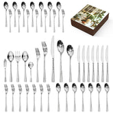 Kingstone set cubiertos martillados para cenas elegantes y duraderas.