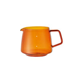 Jarra KINTO Sepia ámbar para cuatro tazas, ideal para bebidas frías o calientes.
