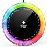 KitchekShop calentador de tazas con 7 colores de luz para crear ambiente agradable.