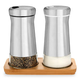 Kitchen-GO conjunto sal y pimienta con tapas ajustables, uso diario