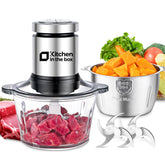 Kitchen in the box procesador con motor 400W para picar verduras con facilidad.