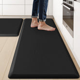 KitchenClouds alfombrilla-cocina-antifatiga negra para mayor comodidad al cocinar.