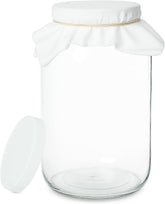kitchentoolz frasco vidrio 1 galón con boca ancha para fermentación cómodo