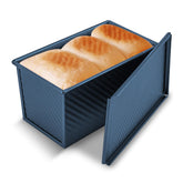 KITESSENSU pan Pullman con tapa: hornea pan de forma uniforme con tapa para mayor control.