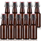KITGLASCUP botella ámbar con tapa abatible para un sellado hermético