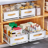Kitstorack organizador de gabinete con adhesivo nano para instalación rápida