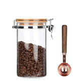 KKC Home Accents tarro de vidrio borosilicato para granos de café, mantiene la frescura y claridad