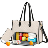 KKXIU bolso-almuerzo aislado para laptop mantiene la comida caliente