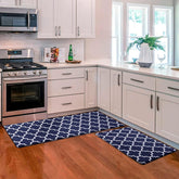 KMAT alfombra cocina anti-fatiga, conjunto dos piezas, azul