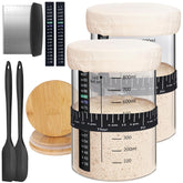 Kmise tarro masa madre 34oz con tapa hermética para una fermentación limpia y estable.