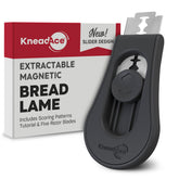 KNEADACE Lame pan magnetico: almacenamiento práctico y cortes controlados para masas fermentadas.