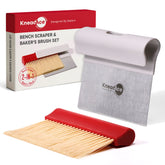 KneadAce raspador de masa inoxidable para cortar y espolvorear con control