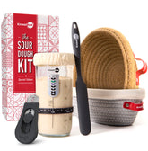 KneadAce tarro iniciador 24oz, almacenamiento y masa madre estable