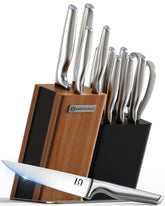 KnifeSaga 2026 bloque de cuchillos de dos tonos, organización y estilo en la cocina