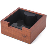 KNODOS Rosewood cubo expulsor expreso frente, ideal para desechar posos con rapidez.