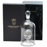 Kobi & Knight calavera decantador en vidrio borosilicato para whisky