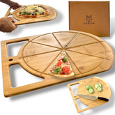 Pala de pizza Kobiva con agarre fácil para cortar y servir con precisión.