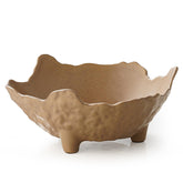 KOKUNKA fruta bowl en encimera con pedestal de tres patas, elegante y práctico.