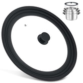 Komokeru tapa universal para sartenes grandes, ideal para 13-15 pulgadas.