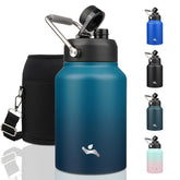 Konokyo botella 64oz índigo negro, ideal para llevar y mantenerte hidratado