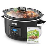 KOOC olla lenta programable de 8,5 cuartos con temporizador para planificar comidas