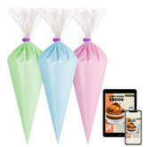 Kootek bolsas manga pastelera desechables 16 pulgadas, duraderas para decorar tortas.