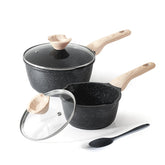 Kordisen: juego de cazos para salsa con tapa, ideal para cocinar y servir salsas.