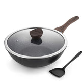 Kordisen wok con interior de granito antiadherente para salteados con poco aceite