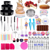 Kosbon kit decoracion tartas con base giratoria, facilita decorar tartas de forma estable.