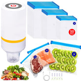 Kosbon sous vide set 42 piezas con bolsas reutilizables para conservación.