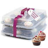 KPKitchen Portacupcakes 12 unidades: transporte seguro de cupcakes durante el traslado.