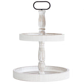 Bandeja doble decorativa Krismax, centro de mesa elegante para cualquier habitación