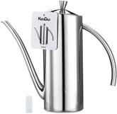 KSENDALO dispensador de aceite en acero inoxidable con gran capacidad para uso diario.
