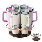 Kssiaz organizador giratorio para Stanley 40 oz facilita acceso rápido a las tazas
