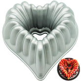 Kundalini molde corazón, 10 pulgadas, facilita desmoldar pasteles.