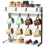 KVTUKIAIT porta-tazas dos niveles con base estable para ordenar tazas.