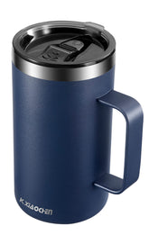 Taza KXIAOCHEN 20oz con aislada, enfoque azul marino para uso diario.