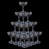 KYAPCK copas de champagne plástico 5 onzas con apariencia elegante para fiestas