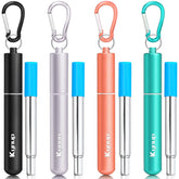 Pajitas Kynup de acero inoxidable con estuche portátil para viajar