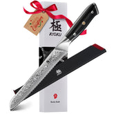 KYOKU Cuchillo pan dentado 8 pulgadas para cortes limpios de pan