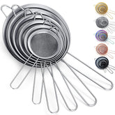 Kyraton coladores de malla fina 6 piezas para colar ingredientes fácilmente y conservar texturas.