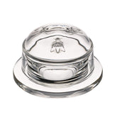 La Rochère mantequera abeja con tapa relieve, elegante para la mesa y práctica para untar.