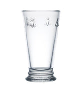 La Rochère vasos altos con abeja napoleónica, elegancia clásica para la mesa diaria.