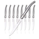 Laguiole by Hailingshan: cuchillos de bistec con filo serrado para cortes suaves