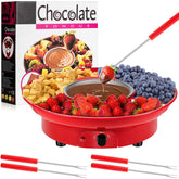 Lallisa fondue eléctrica con base de derretimiento para chocolate suave.