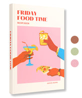 Lamare libro de recetas en blanco con portada dura, ideal para uso diario en la cocina.