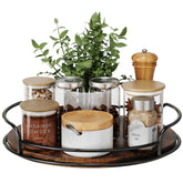 LAMU rotador giratorio de madera para armario, acceso rápido a especias.
