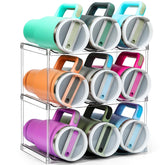 LANDNEOO organizador-botellas-grande 3niveles para cocina ordenada